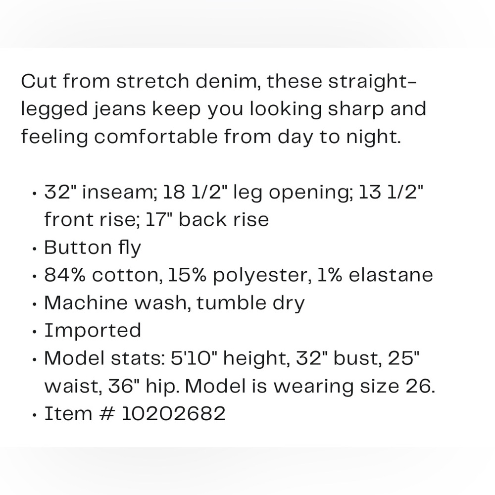 Levi's Full Length Straight Leg Jeans - Picture 6 of 6